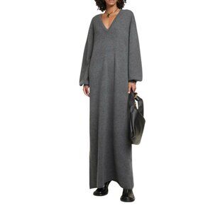 Extreme Cashmere N°259 Sheba Cashmere Sweater Maxi Dress Womens OS S M L Gray